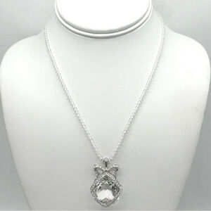 Swarovski Crystal Millennium Bow Pendant Necklace
